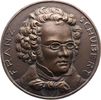 Musiker Einseitige Bronzegussmedaille Schubert, Franz Peter *1797 Lichtenthal bei Wien, +1828 Wien. -