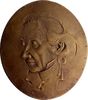 Musiker Ovale Bronzegussmedaille Zelter, Dr. Karl Friedrich Ritter von *1758 Berlin, +1832 Berlin, königlich preußischer Professor der Tonkunst, Komponist, Schöp -