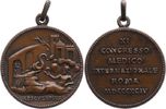 Medicina in nummis Tragbare Bronzemedaille Italien. Kongresse -
