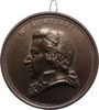 Musiker Einseitige Bronzegussmedaille Mozart, Wolfgang Amadeus *1756 Salzburg, +1791 Wien. -