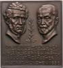 Medicina in nummis Einseitige Bronzeplakette Heckscher, Moritz und August, Ärzte in München. -