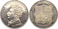 Musiker Silbermedaille Strauss, Johann (Sohn) *1825 Wien, +1899 Wien, berühmter Walzer- und Opernkomponist, genannt der Walzerkönig, k.u.k. Hofballmu -