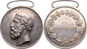 Baden-Durlach Tragbare Silbermedaille Friedrich I. 1852-1907. -