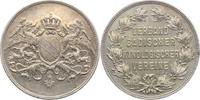 Baden-Durlach Versilberte Bronzemedaille Friedrich II. 1907-1918. -