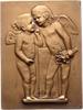 Kalender - Neujahrsplaketten Einseitige Bronzeplakette -