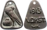 Tauben und Brieftauben Bronzegussmedaille Allgemein -