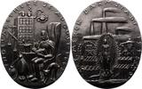 Münchener Medailleure Ovale Eisengussmedaille Gies, Ludwig -