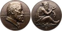 Ungarn-Personen Bronzegussmedaille Jókai, Mór *1825 Komárom, +1904 Budapest, ungarischer Schriftsteller. -