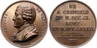 Musiker Bronzemedaille Vaucanson, Jacques de *1709, +1782, Erfinder eines Musikautomaten. -