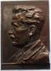 Musiker Einseitige Bronzeplakette Stavenhagen, Bernhard *1862 Greiz, +1914 Genf, deutscher Komponist und Pianist. -