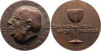 Numismatik Bronzegussmedaille Marzinek, Otto *1912 Gummersbach, +1986 ebendort, Jurist, Oberlandesgerichtsrat in Köln. -