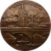 Frankfurt-Stadt Einseitige Bronzegussmedaille -