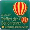 Luft- und Raumfahrt Einseitige, emaillierte Bronzeplakette -