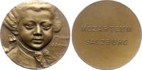 Musiker Bronzemedaille Mozart, Wolfgang Amadeus *1756 Salzburg, +1791 Wien. -
