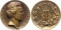 Musiker Bronzemedaille Burian, Karel *1870 Rausinow bei Rakonitz (Böhmen), +1924 Senomaty bei Prag, berühmter Tenor in Prag, Wien, Bayreuth und Dresden -