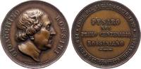 Musiker Bronzemedaille Rossini, Gioacchino Antonio *1792 Pesaro, *1868 Ruelle bei Paris. -