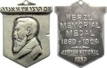 Judaica Bronzeplakette Herzl, Dr. Theodor *1860 Budapest, +1904 Edlach/Niederösterreich, österreichisch-jüdischer Schriftsteller, Publizist und Journal -