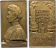 Oldenburg Bronzeplakette Friedrich August 1900-1918. -