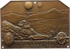 Luft- und Raumfahrt Einseitige Bronzeplakette -