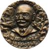 Ungarn-Personen Einseitige Bronzegussmedaille Imre, Nagy (Nagy Imre) *1896 Kaposvár /Ungarn, +1958 Budapest (hingerichtet), ungarischer Politiker Agrarökonom, ungarischer Na -