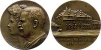 Sachsen-Dresden, Stadt Bronzemedaille 1910 Medaillen von Friedrich Wilhelm Hörnlein. Sehr selten. Fleckige Patina. EF