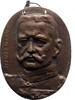 Personenmedaillen Einseitige Bronzegussmedaille Hindenburg, Paul von Beneckendorff und von *2.10.1847 Posen, +2.8.1934 Neudeck, Generalfeldmarschall und Reichspräsident. -