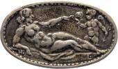 Münchener Medailleure Einseitige, querovale Silbergussmedaille Lindl, Hans -