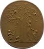 Münchener Medailleure Einseitige, unrunde Bronzegussmedaille Eckart, Lissy -