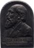 Personenmedaillen Einseitige Eisengussplakette Kurth, C. Friedrich Anton, Inhaber der Firma Anton Kurth. -