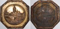 Frankfurt-Stadt Einseitiges, achteckiges Bronzegussklischee -