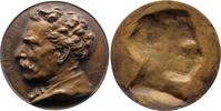 Medicina in nummis Einseitige Bronzegussmedaille Albarrán y Dominguez, Joaquin Maria *1860 Sagua la Grande / Kuba, +1912 Paris, kubanischer Urologe. -