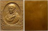 Personenmedaillen Einseitige Bronzeplakette Scharnhorst, Johann David von * 1755 Bordenau / Hannover, gest. 1813 Prag, preußischer General. -