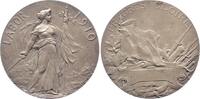 Frankreich Versilberte Bronzemedaille Dritte Republik 1870-1940. -