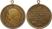 Schleswig-Nord-Ostsee-Kanal Tragbare Bronzemedaille Eröffnungsfeier 1895. -