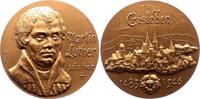 Personenmedaillen Bronzemedaille Luther, Martin *1483 Eisleben, +1546 Eisleben. -