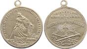 Kolonien Tragbare, versilberte Messingmedaille -
