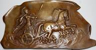 Kunstmedaillen Einseitige Bronzeplakette ohne Signatur -