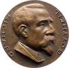 Personenmedaillen Einseitige Bronzegussmedaille Gottheil, Richard James Horatio *1862 Manchester / Großbritannien, +1936 New York, amerikanischer Semitist und Professor für Rab -