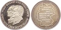 Personenmedaillen Silbermedaille Brandt, Willy *1913 Lübeck, +1992 Unkel am Rhein, 4. deutscher Bundeskanzler 1969-1974. -