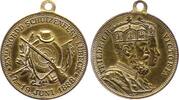 Lübeck-Stadt vergoldete Bronzemedaille -