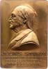 Reuss-Medaillen Einseitige Bronzeplakette -