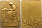 Kunstmedaillen Bronzeplakette Lefebure, Hippolyte -