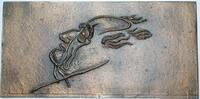 Münchener Medailleure Einseitige Bronzegussplakette Gies, Ludwig -