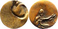 Medicina in nummis Bronzemedaille Einthoven, Willem *1860 Semarang / Java, 'Erfinder des EKG-Gerätes'. -