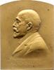Medicina in nummis Einseitige Bronzeplakette Ebner - Rofenstein, Viktor von *1842 Bregenz, +1925 Wien, österreichischer Histologe. -