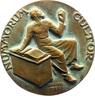Numismatik Einseitige Bronzegussmedaille Allgemein -