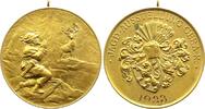 Reuss-Gera, Stadt vergoldete Bronzemedaille -