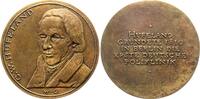 Medicina in nummis Bronzegussmedaille Hufeland, Christian Wilhelm *1762 Langensalza, +1836 Berlin, Verfasser der Makrobiotik. -