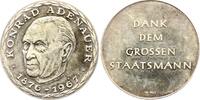 Personenmedaillen Silbermedaille Adenauer, Dr. Konrad +1876 Köln, +1967, Erster Kanzler der BRD. -