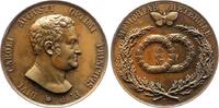 Sachsen-Weimar-Eisenach Bronzemedaille Carl August 1775-1828. Ungleichmäßige Patina, CH UNC